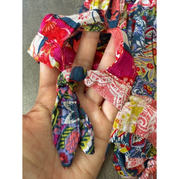 Jones New York Womens Size 2X Multicolor Patchwork Long Sleeves Tunic Blouse Top - Picture 12 of 12